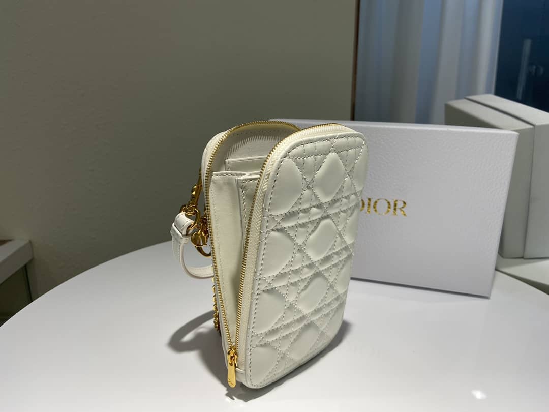 Lady D10r Dupe Lambskin 18CM Phone Holder