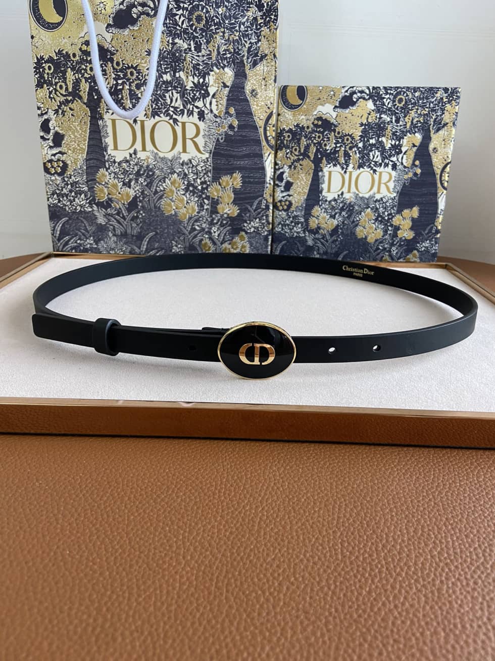 Fake D10r Logo Belt 15mm For Lady