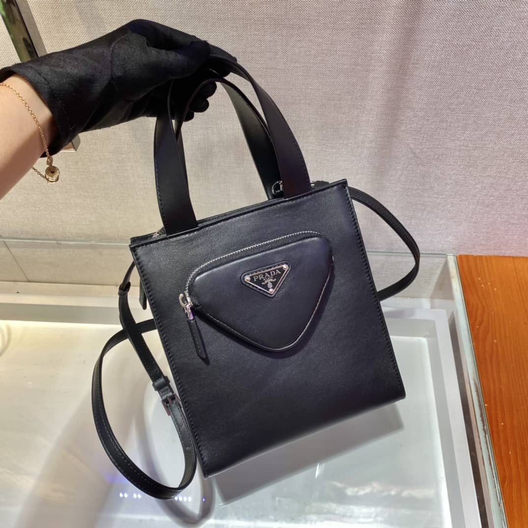 Replica Pra*as Nappa Leather Replica Tote