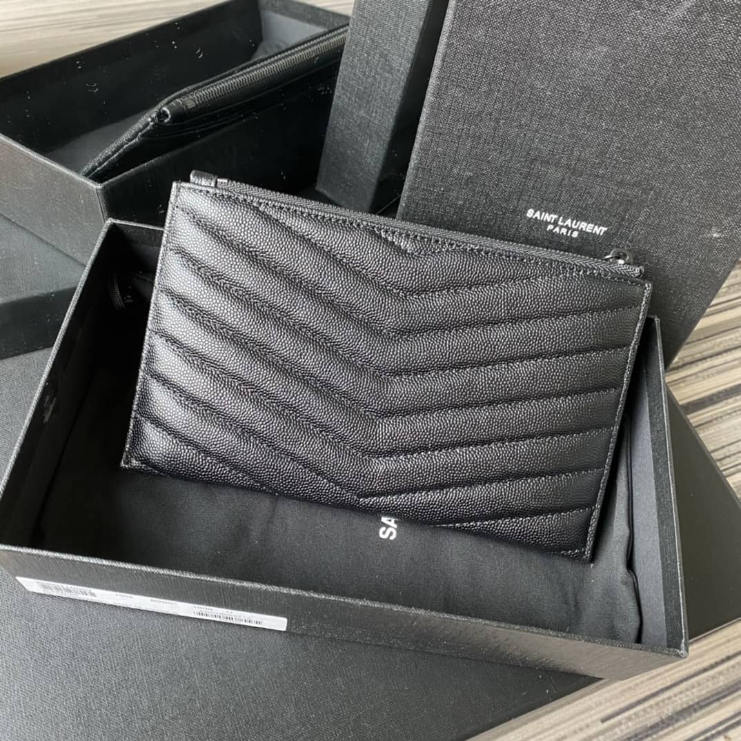 Y51 Clutch Replica Monogram Bill Pouch Black Metal