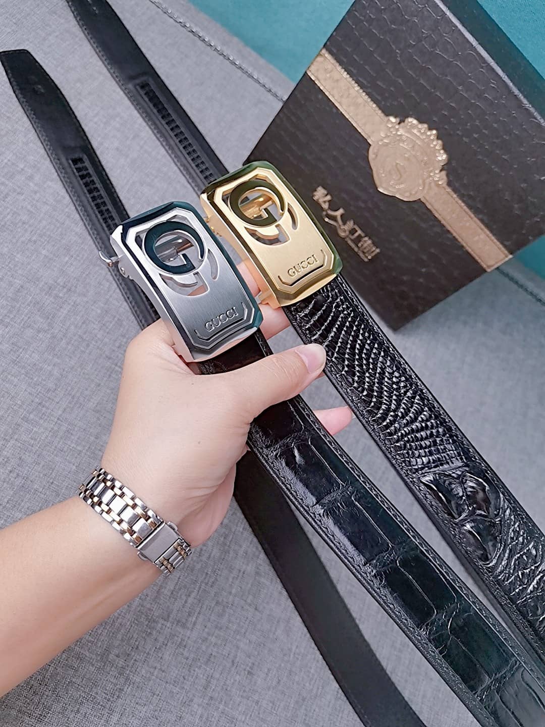 Knockoff Gvc*1 Logo Belt 34mm