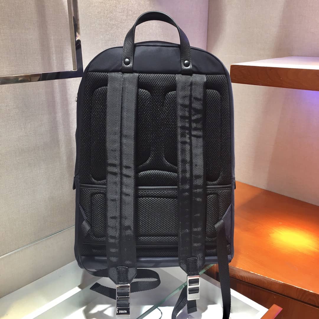 Pra*a Backpack Dupe Nylon Saffiano Leather