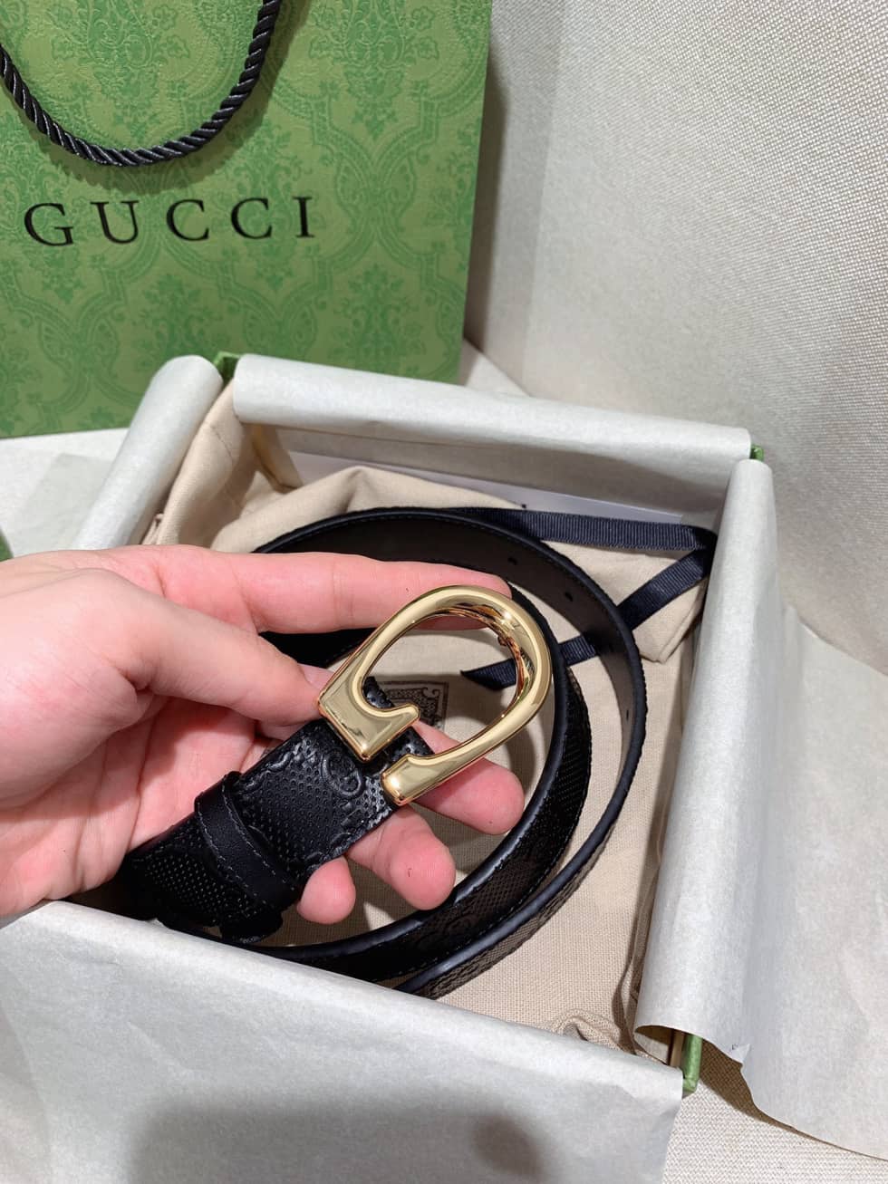 Fake Gvc*1 Logo Belt 30mm