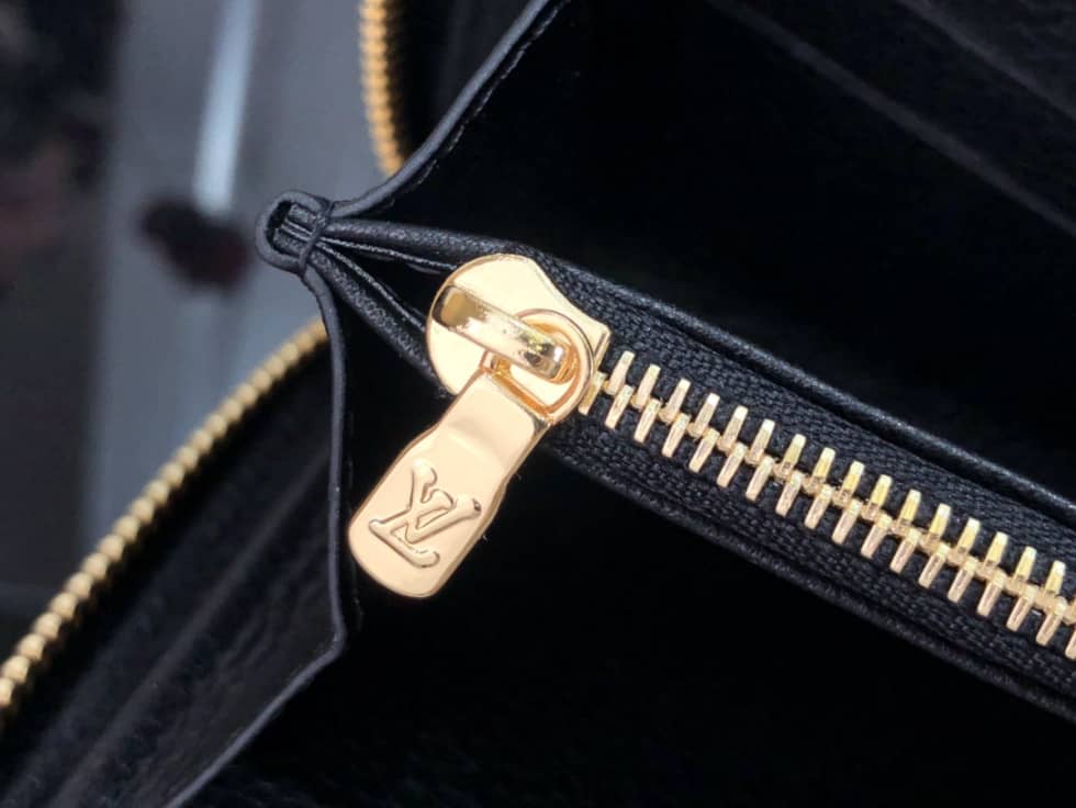 L0vis Vvtt0n Wallet Dupe Zippy Monogram Empreinte Leather Black M81141