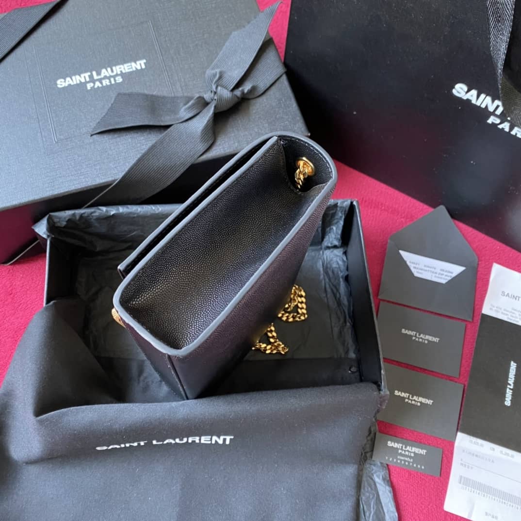 Y51 Dupes Bags Sa1nt Lau*nt Kate Embossed Leather Medium Bag