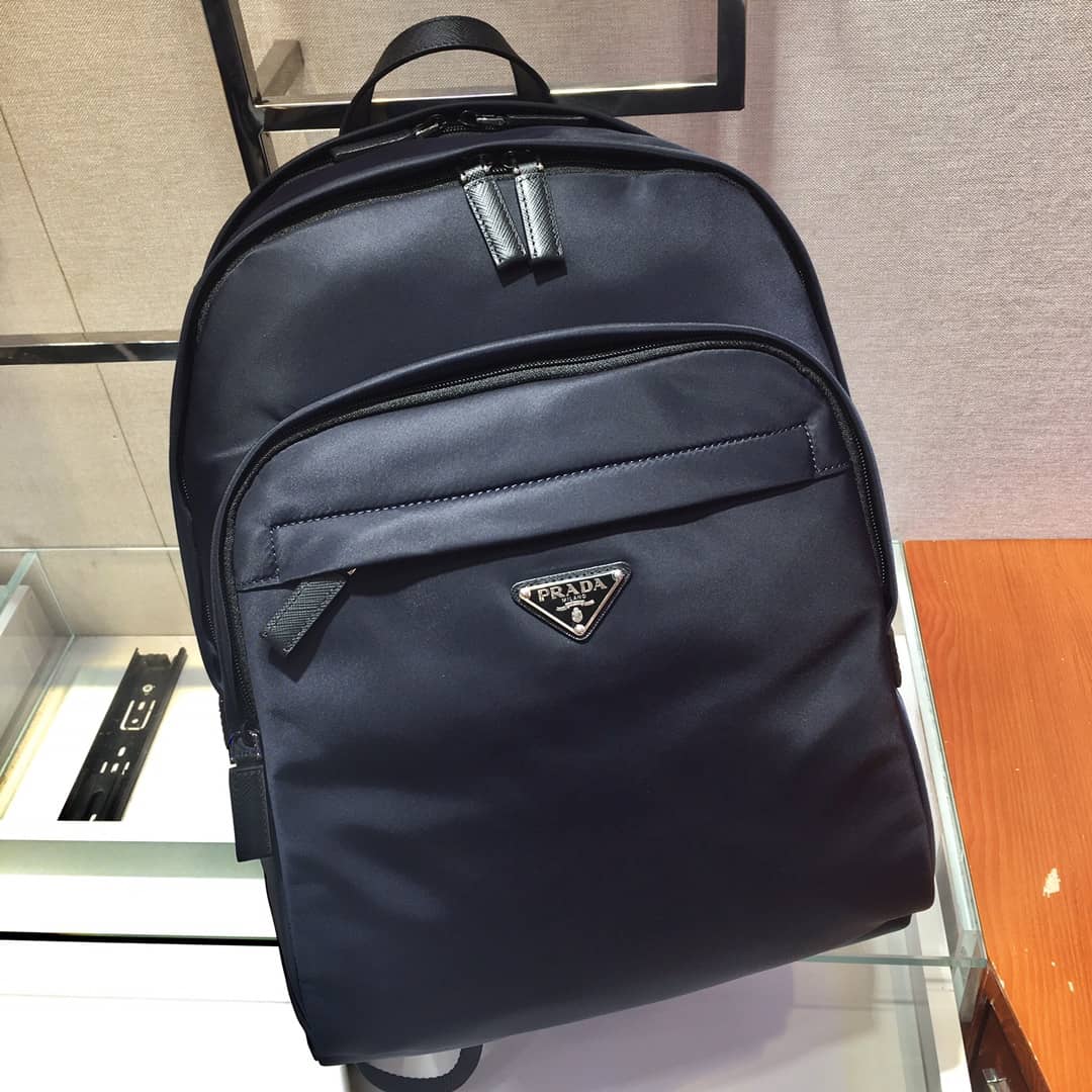Pra*a Backpack Dupe Nylon Saffiano Leather