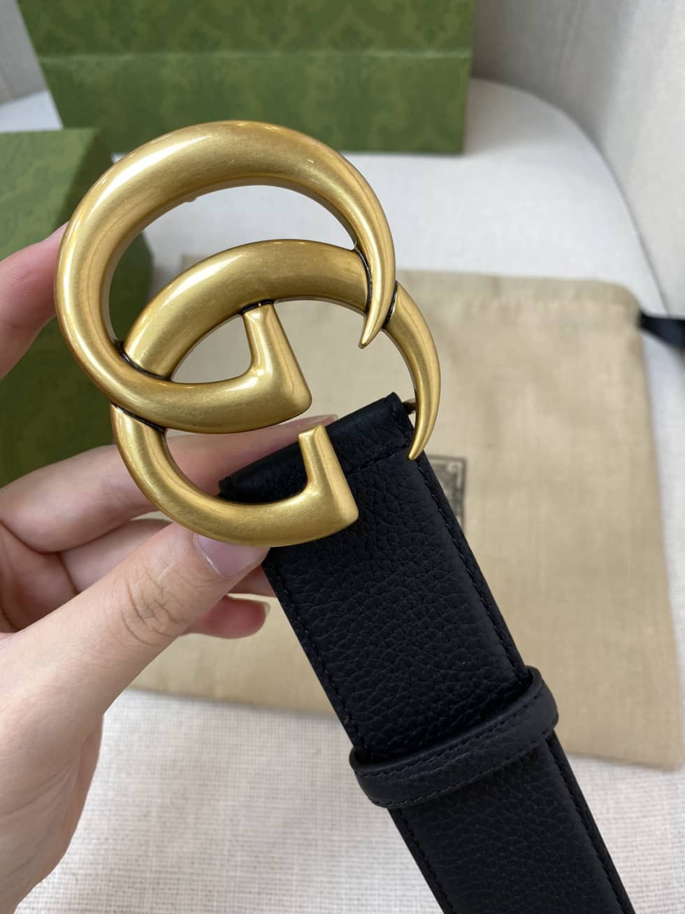 7 Star Gvc*1 Leather Belt 40mm