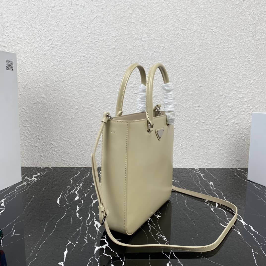 Pra*a Raffia Tote Dupe Womens Brushed Leather Replica Tote