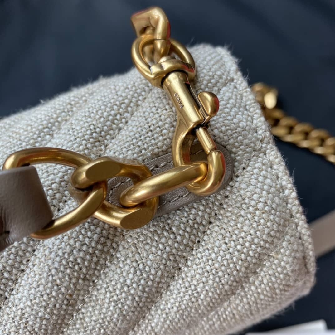 Y51 Dupes Bags Sa1nt Lau*nt Y51 Quilted Monogram College Shoulder Bag