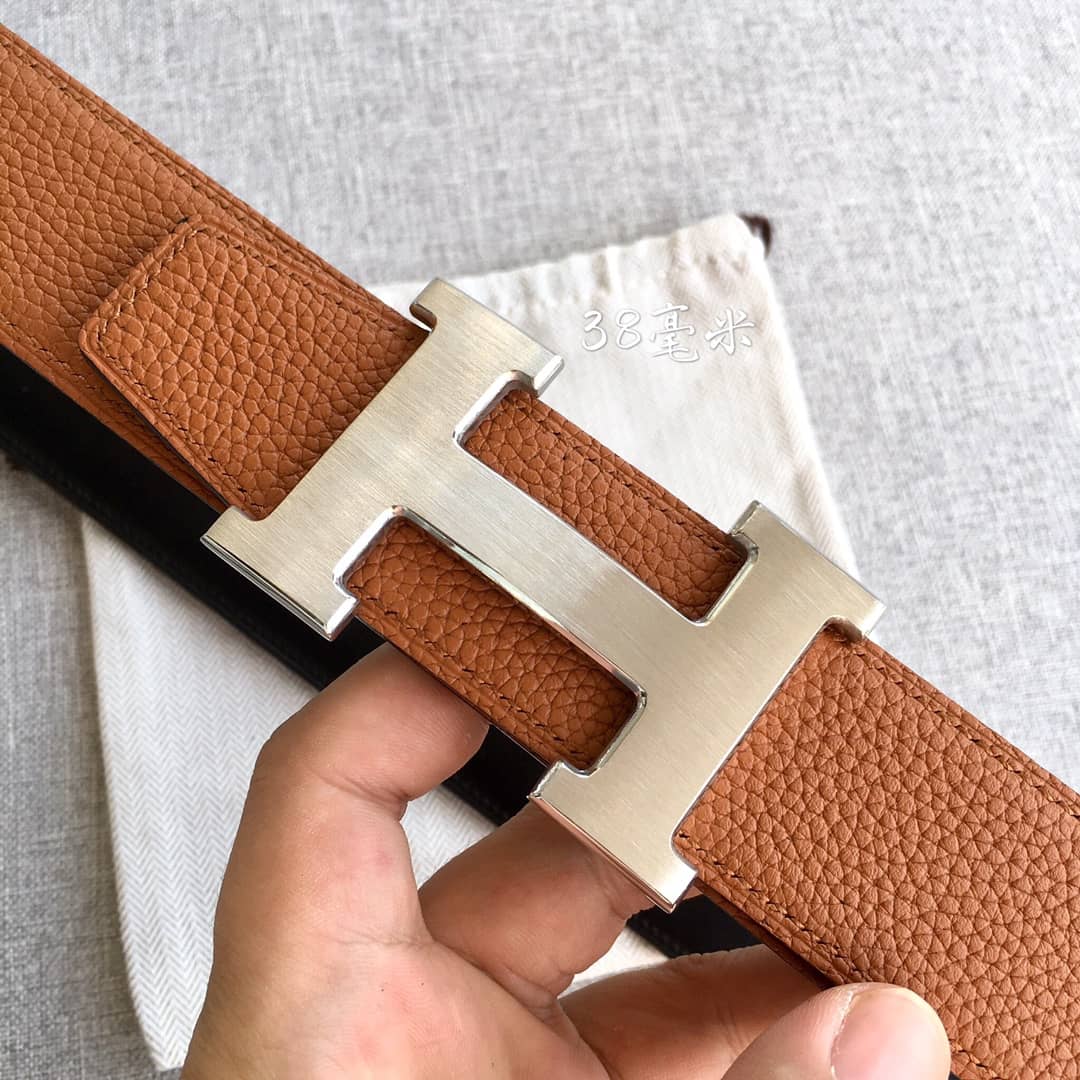 Knockoff H**me5 Logo Belt 38mm