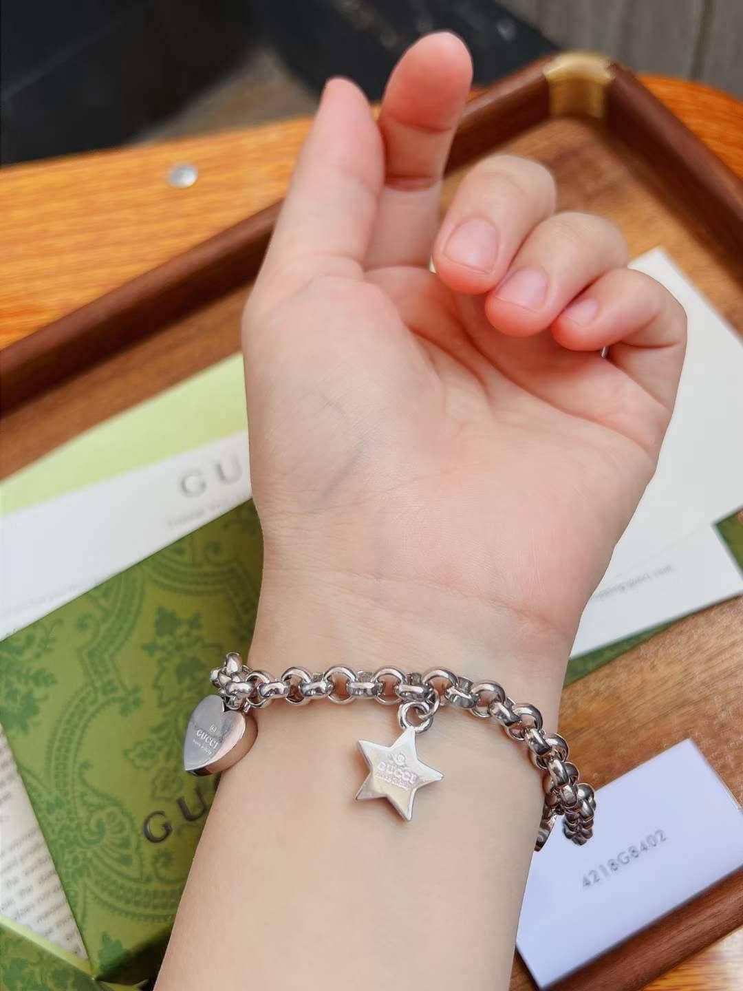 Fake Gvc*1 Logo Bracelet