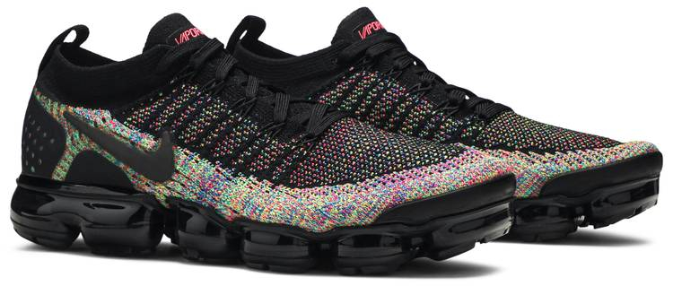 Air VaporMax Flyknit 2  Black Multi-Color  942842-017