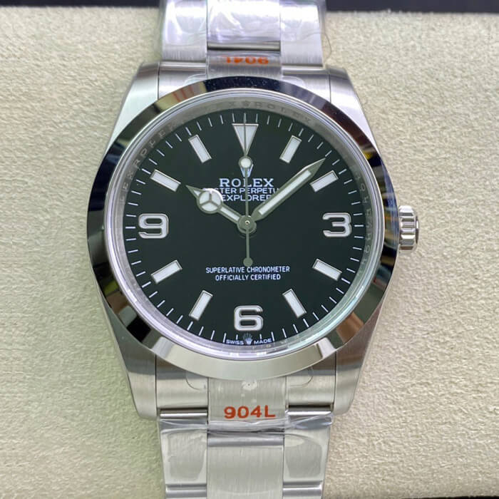 Replica R01ex Explorer M124270-0001 36MM 1:1 Best Edition EW Factory Black Dial