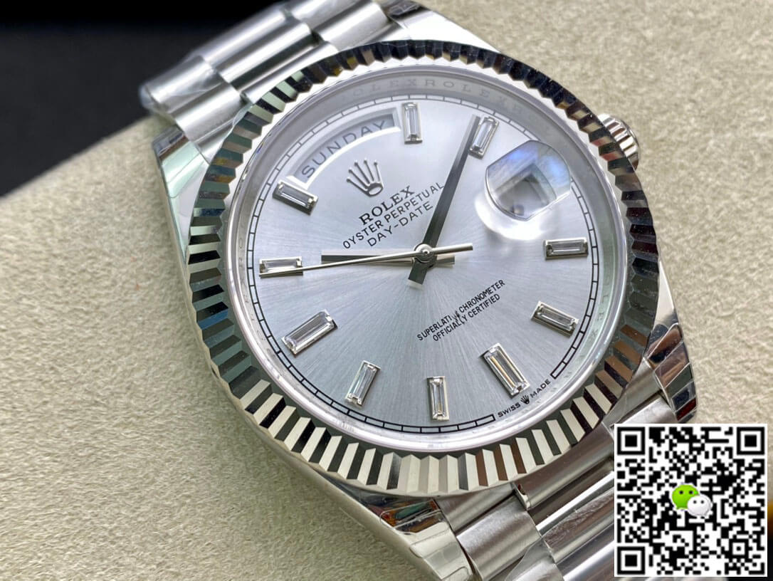 Replica R01ex Day Date M228239-0003 1:1 Best Edition EW Factory White Gold