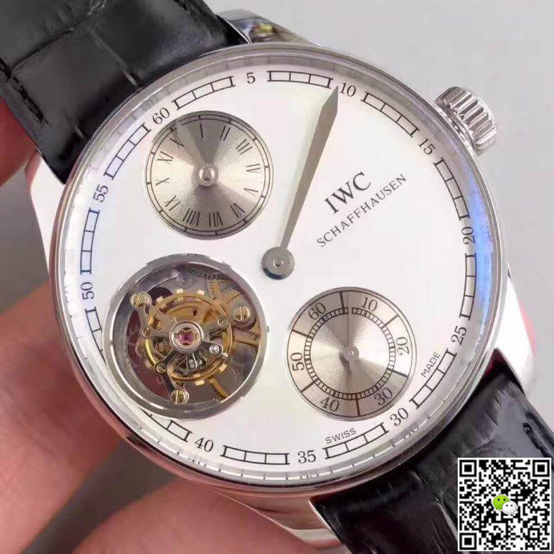 IWC Replica Portuguese IW544601 YL Factory 1:1 Best Edition Swiss Tourbillon White Dial