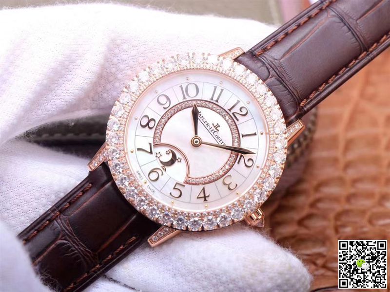 Replica Jaeger LeCoultre Rendez Vous Q3523570 1:1 Best Edition ZF Factory Rose Gold D1am0nd Swiss ETA925B/1