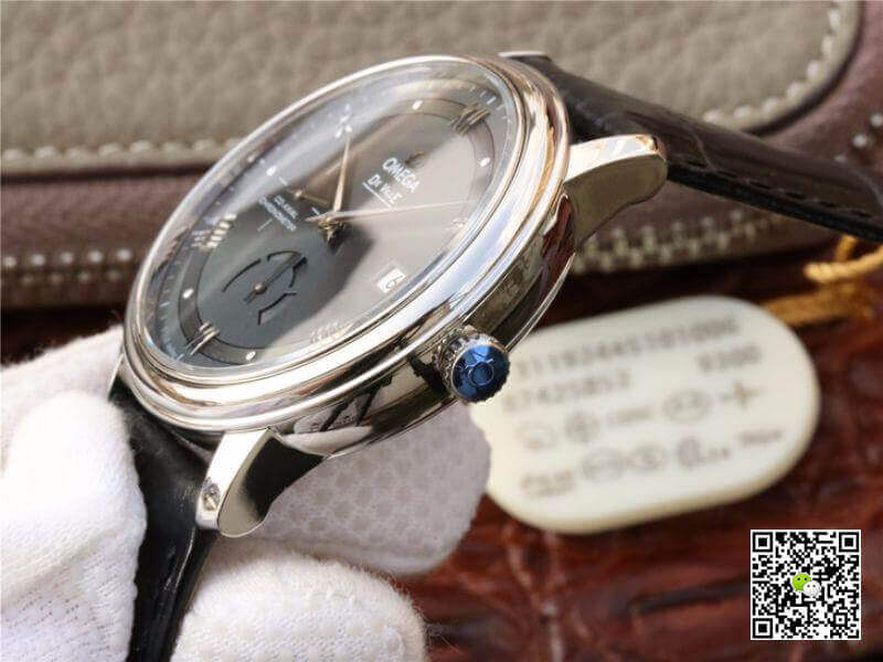 Replica 0me*ga De Ville Prestige 424.13.40.21.06.001 TW Factory 1:1 Best Edition Swiss ETA2824 Gray Dial