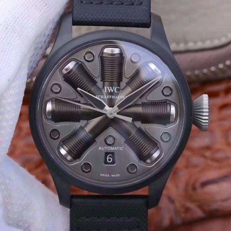 Replica IWC Schaffhausen Pilot Top Gun 44 1:1 Best Edition Swiss ETA A23J Special What-if Concept Fuse Dial