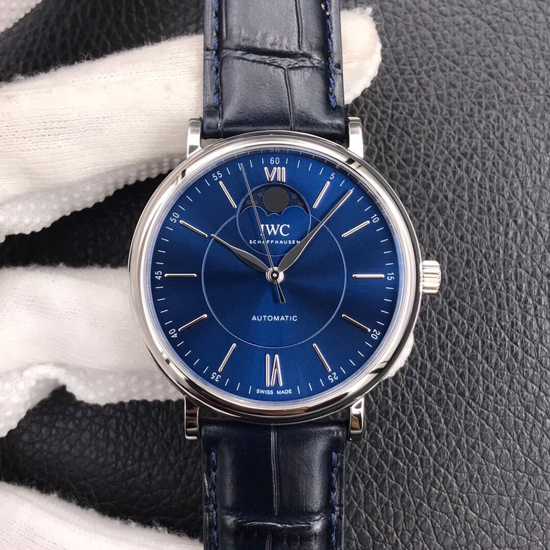 Replica IWC Portofino Moon Phase IW459402 1:1 Best Edition MKS Factory Blue Dial