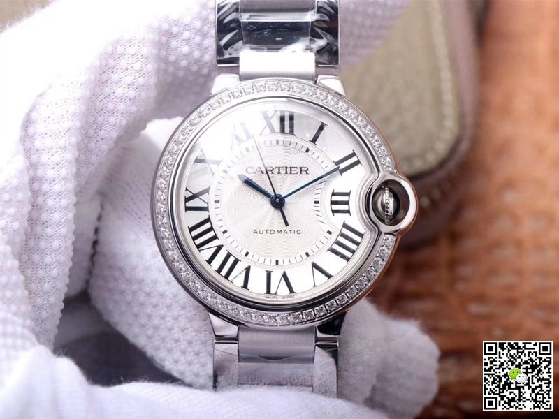Replica Ca*t1er Ballon Bleu W4BB0017 1:1 Best Edition V6 Factory White Dial Swiss Movement