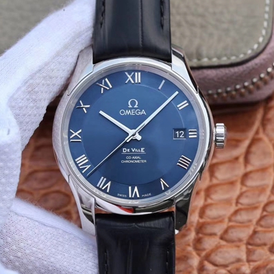 Replica 0me*ga De Ville 431.13.41.21.03.001 1:1 Best Edition VS Factory Blue Dial Swiss ETA8500