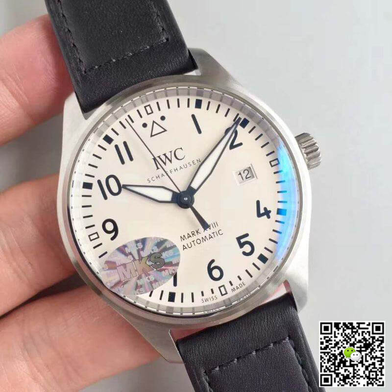 Replica IWC Pilot Mark XVIII IW327002 MKS Factory 1:1 Best Edition Swiss ETA2892 White Dial