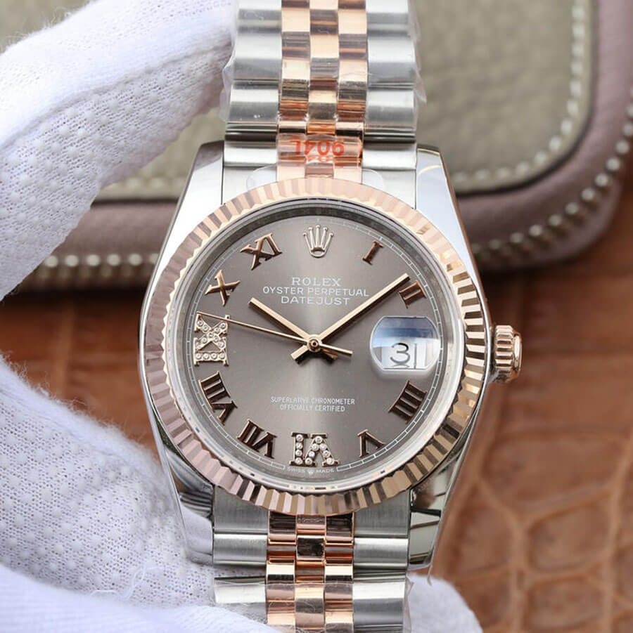 Replica R01ex Datejust M126231-0023 36MM 1:1 Best Edition GM Factory Grey Dial