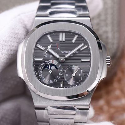 Replica Pat*k Phi1i*pe Nautilus 5712/1A-001 1:1 Best Edition PF Factory Gray Dial Swiss Movement