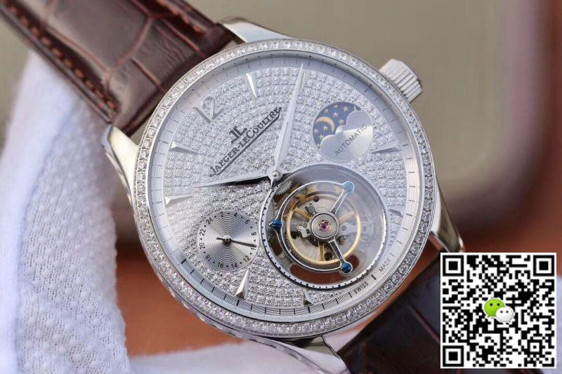 Replica Jaeger-LeCoultre Master Complication Functions Real Tourbillon 1:1 Best Edition Swiss Hand-winding 3310 White Gold