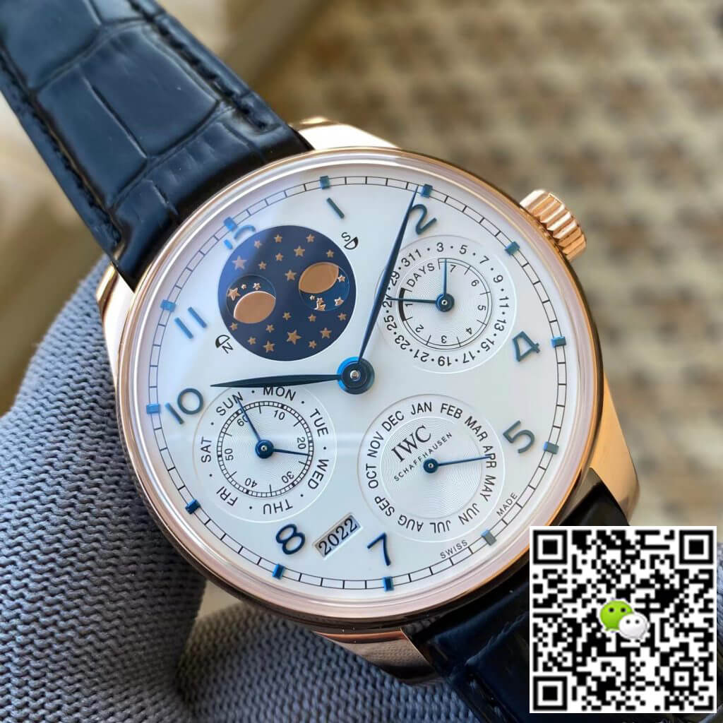 Replica IWC Portuguese Perpetual Calendar IW503405 1:1 Best Edition APS Factory White Dial