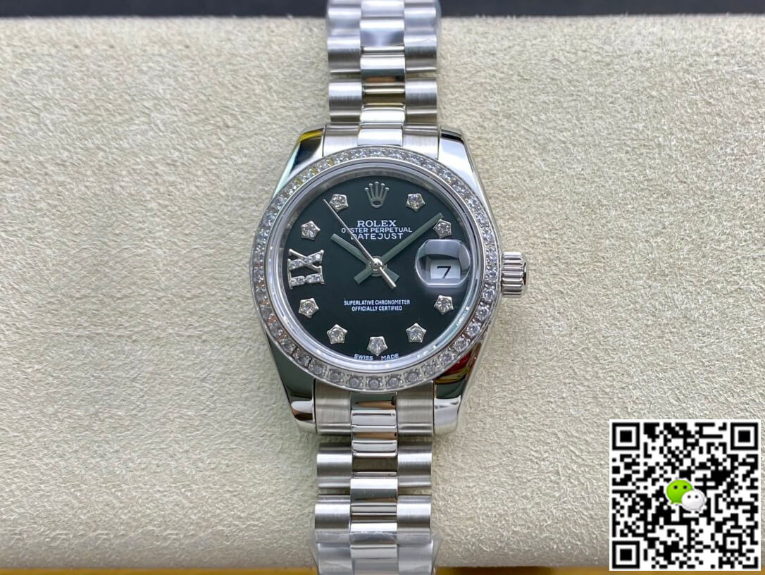 Replica R01ex Datejust 28MM 1:1 Best Edition BP Factory D1am0nd set Black Dial