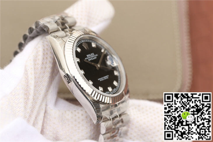 Replica R01ex Datejust M126334-0012 1:1 Best Edition EW Factory Black Dial