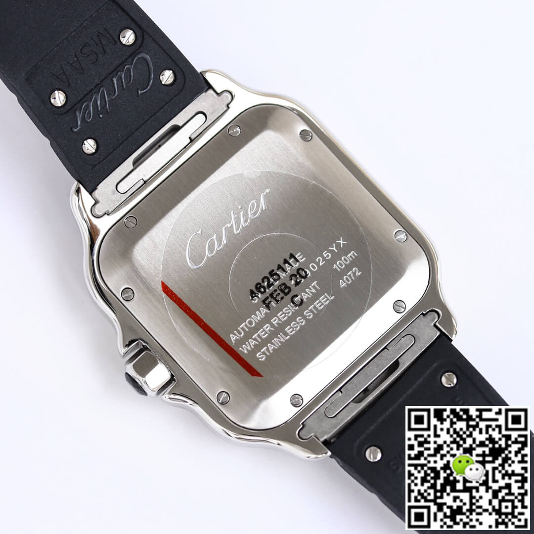 Replica Ca*t1er Santos WSSA0037 1:1 Best Edition GF Factory V2 Rubber Strap