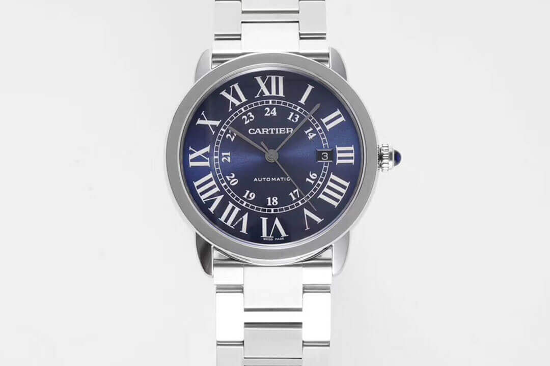 Replica RONDE DE Ca*t1er WSRN0023 1:1 Best Edition AF Factory Blue Dial