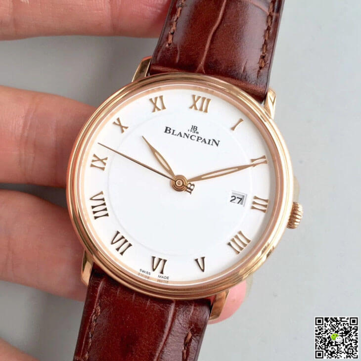 Replica Blancpain Villeret 6651-3642-55B 1:1 Best Edition ZF Factory White Dial