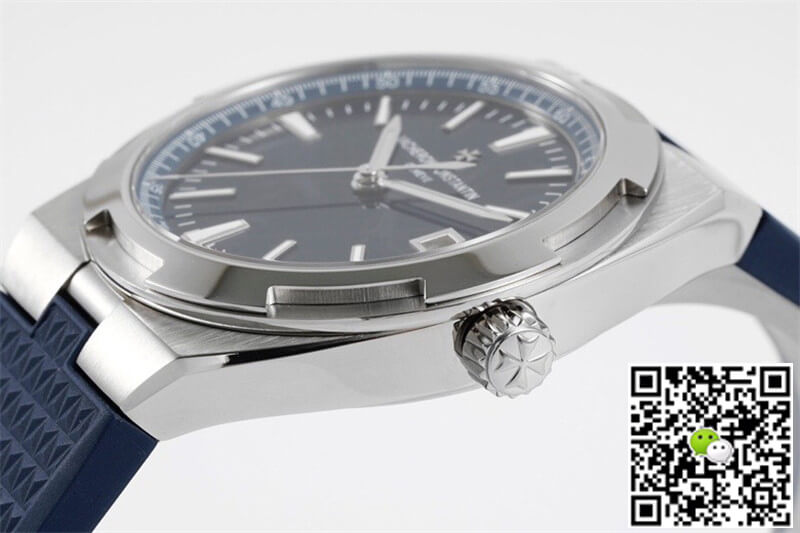 Replica Vacheron C0nstan1n Overseas 4500V 1:1 Best Edition PPF Factory Blue Rubber Strap