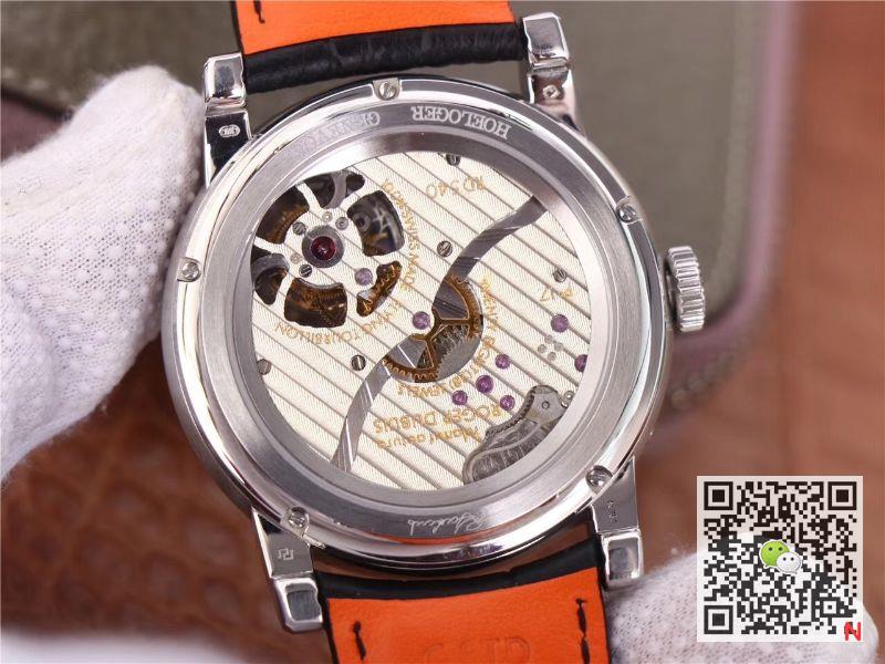 Replica Roger Dubuis Hommage RDDBHO0568 Tourbillon 1:1 Best Edition JB Factory White Dial Swiss RD540