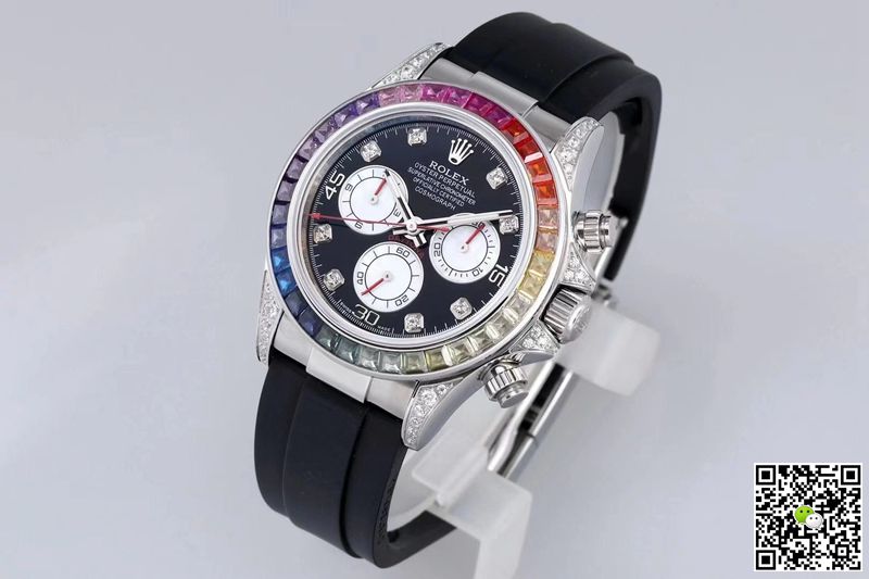 Replica R01ex Daytona 116599RBOW 1:1 Best Edition BL Factory Black Dial Swiss ETA4130