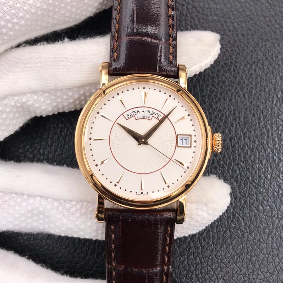 Replica Pat*k Phi1i*pe Calatrava 5153J-001 1:1 Best Edition ZF Factory White Dial Rose Gold
