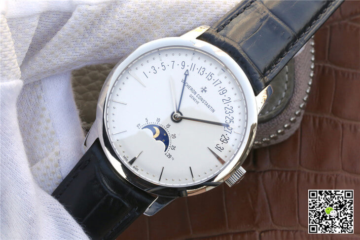 Vacheron C0nstan1n Replica Patrimony 4010U/000G-B330 1:1 Best Edition GS Factory White Dial