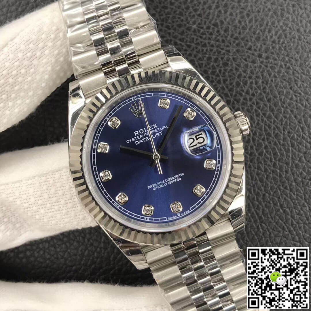 Replica R01ex Datejust M126234-0037 1:1 Best Edition EW Factory Blue Dial