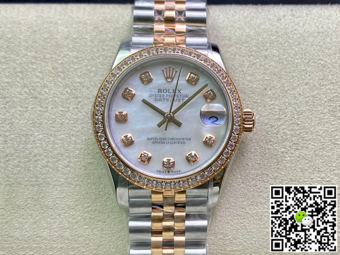 Replica R01ex Datejust M278381RBR-0026 31MM 1:1 Best Edition EW Factory D1am0nd Bezel