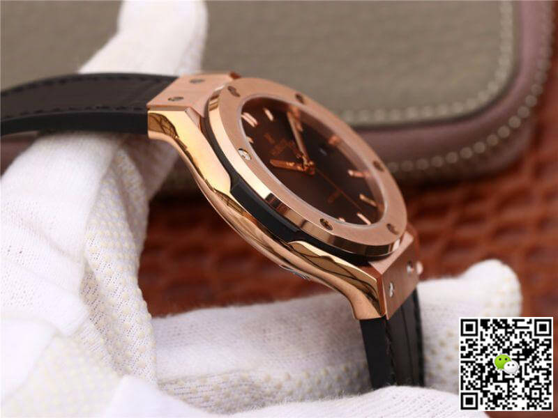 Replica Hublot Classic Fusion 511.OX.1181.LR JJ Factory Mechanical Watches 1:1 Best Edition Swiss ETA2892 Black Dial