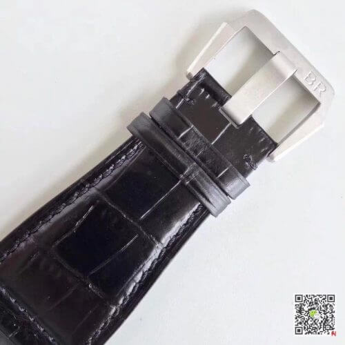Replica Bell   Ross BR 01 Men Watches 1:1 Best Edition Swiss ETA9015 Black Leather Strap