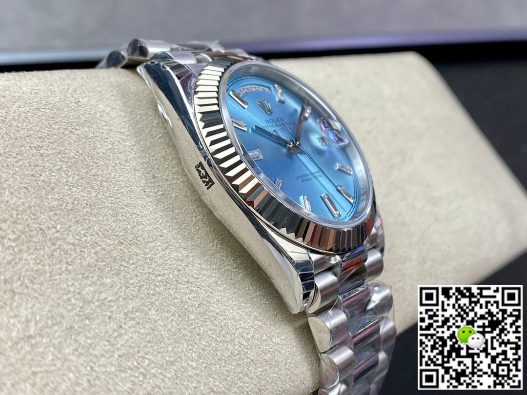 Replica R01ex Day Date M228236-0006 1:1 Best Edition EW Factory Ice Blue Dial