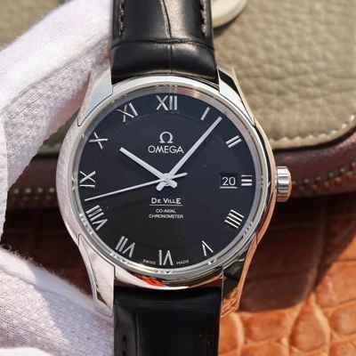 Replica 0me*ga De Ville 431.13.41.21.01.001 1:1 Best Edition VS Factory Black Dial Swiss ETA8500