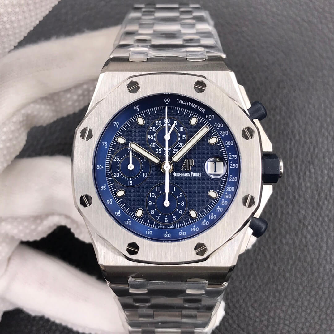Replica Audemars P1g*et Royal Oak Offshore 26237ST 1:1 Best Edition JF Factory Blue Dial