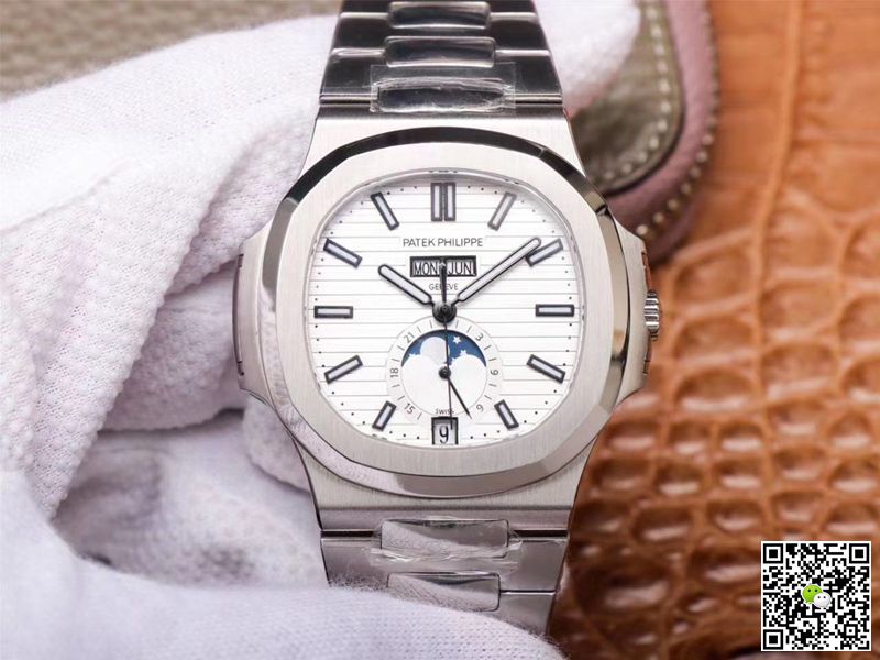 Replica Pat*k Phi1i*pe Nautilus 5726/1A-010 1:1 Best Edition PF Factory White Dial Swiss ETA324