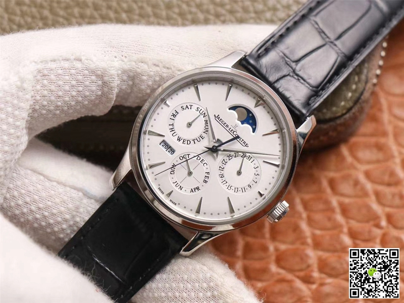 Replica Jaeger LeCoultre Master Ultra Thin 130842J 1:1 Best Edition V9 Factory White Dial Swiss ETA868