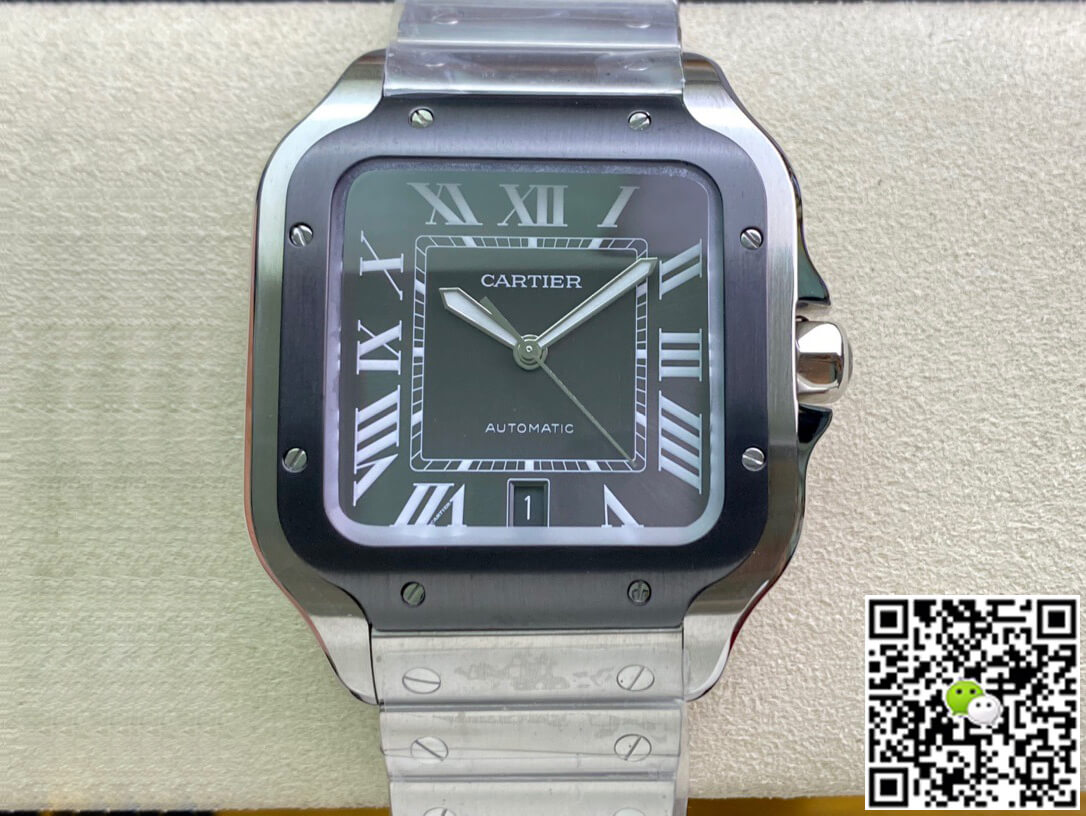 Ca*t1er Watch Rep Santos WSSA0037 1:1 Best Edition GF Factory V2 Gray Dial